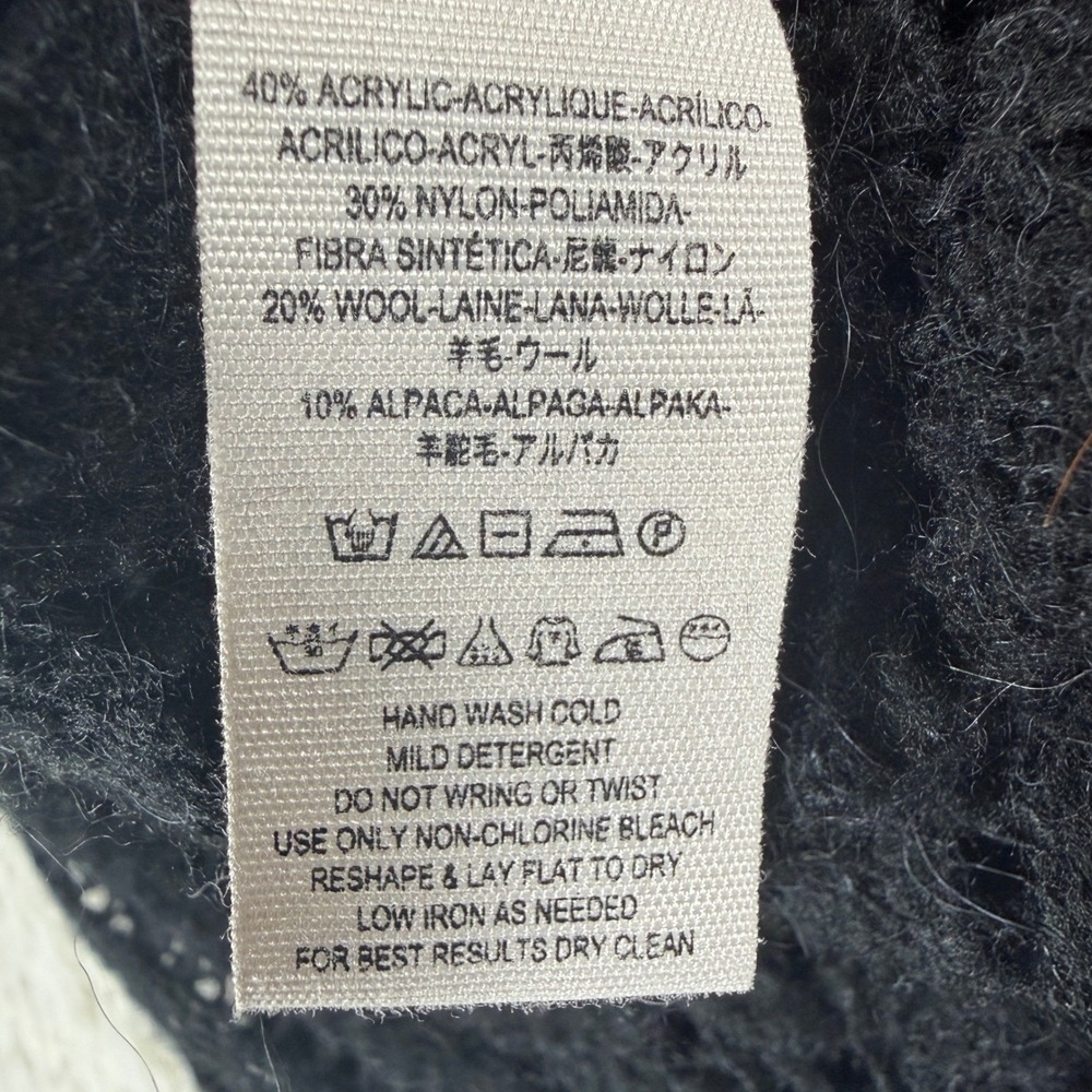 Free‎ People Lights Will Shine Pullover Black Crochet Knit Sweater Small Boho - Picture 10 of 12
